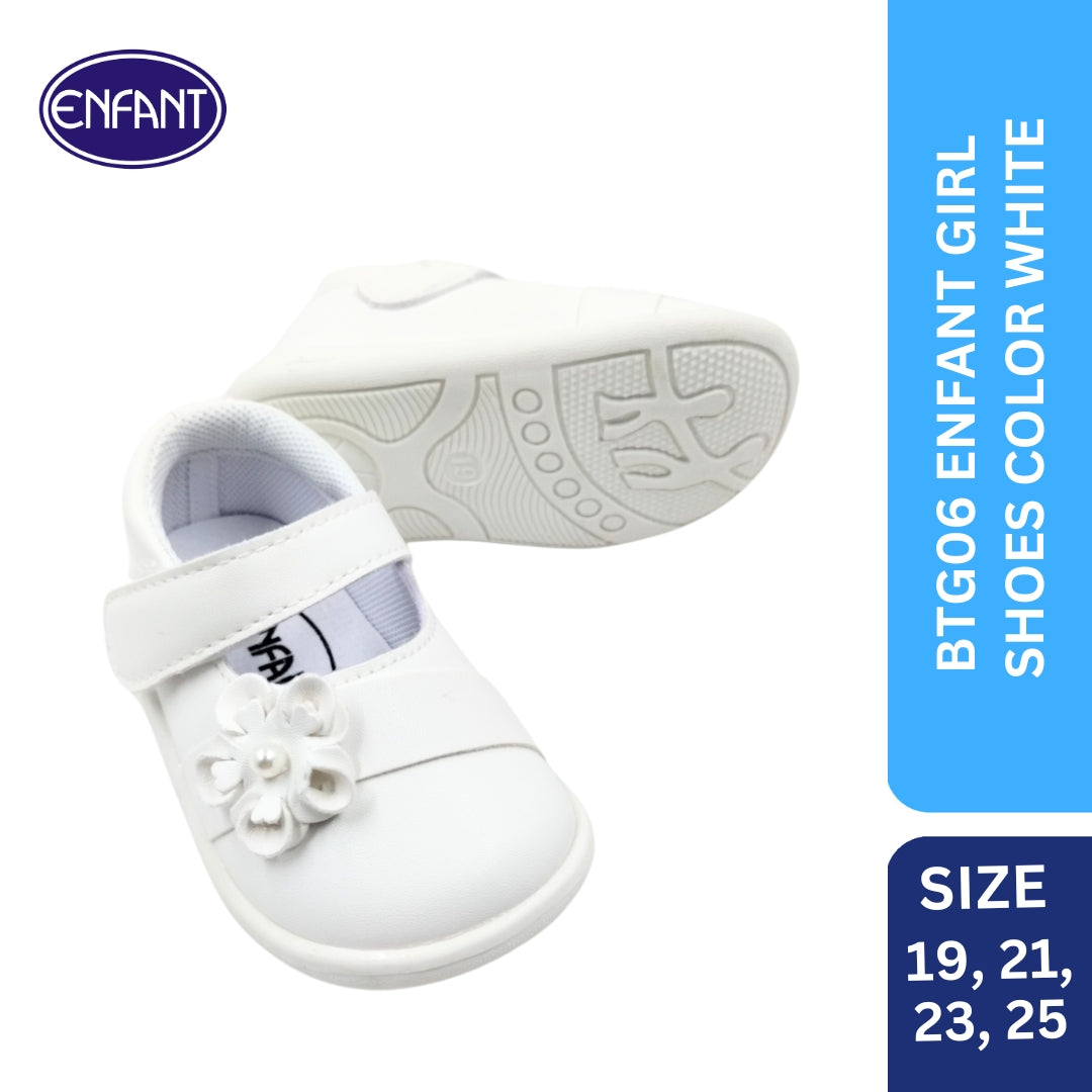 enfant baby girls sandals white