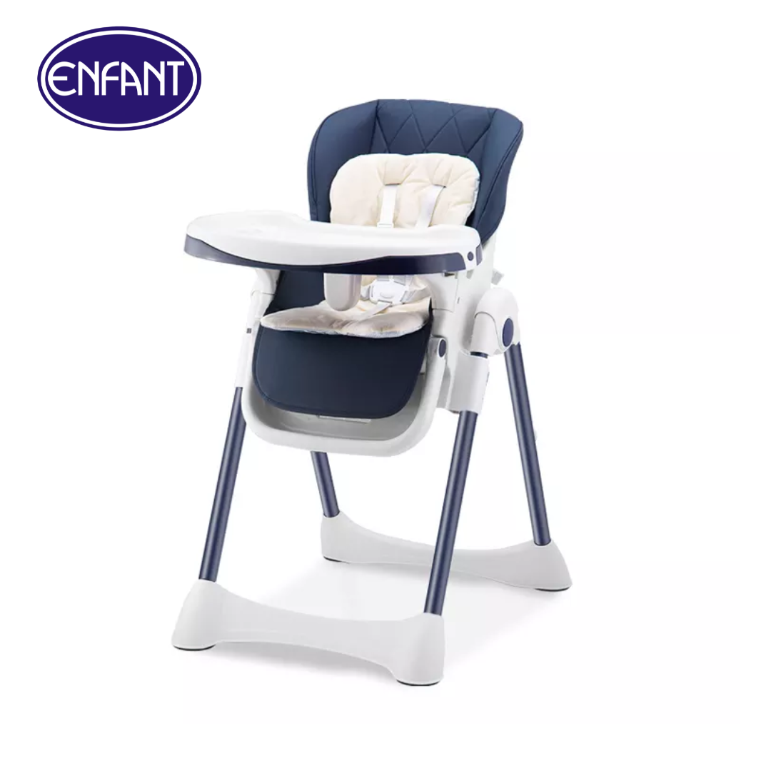 ENFANT Luxury High Chairs for Babies and Toddlers, Space Saver High Chair for Baby Multifunctional Baby Feeding Chair with Adjustable Tray Easy to Clean