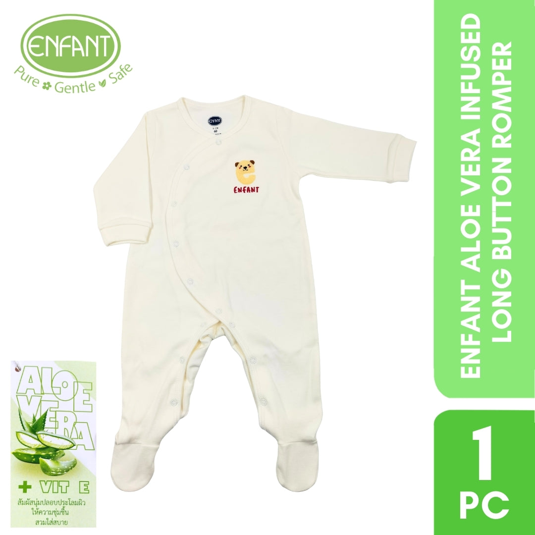 Enfant Aloe Vera Infused long button Romper