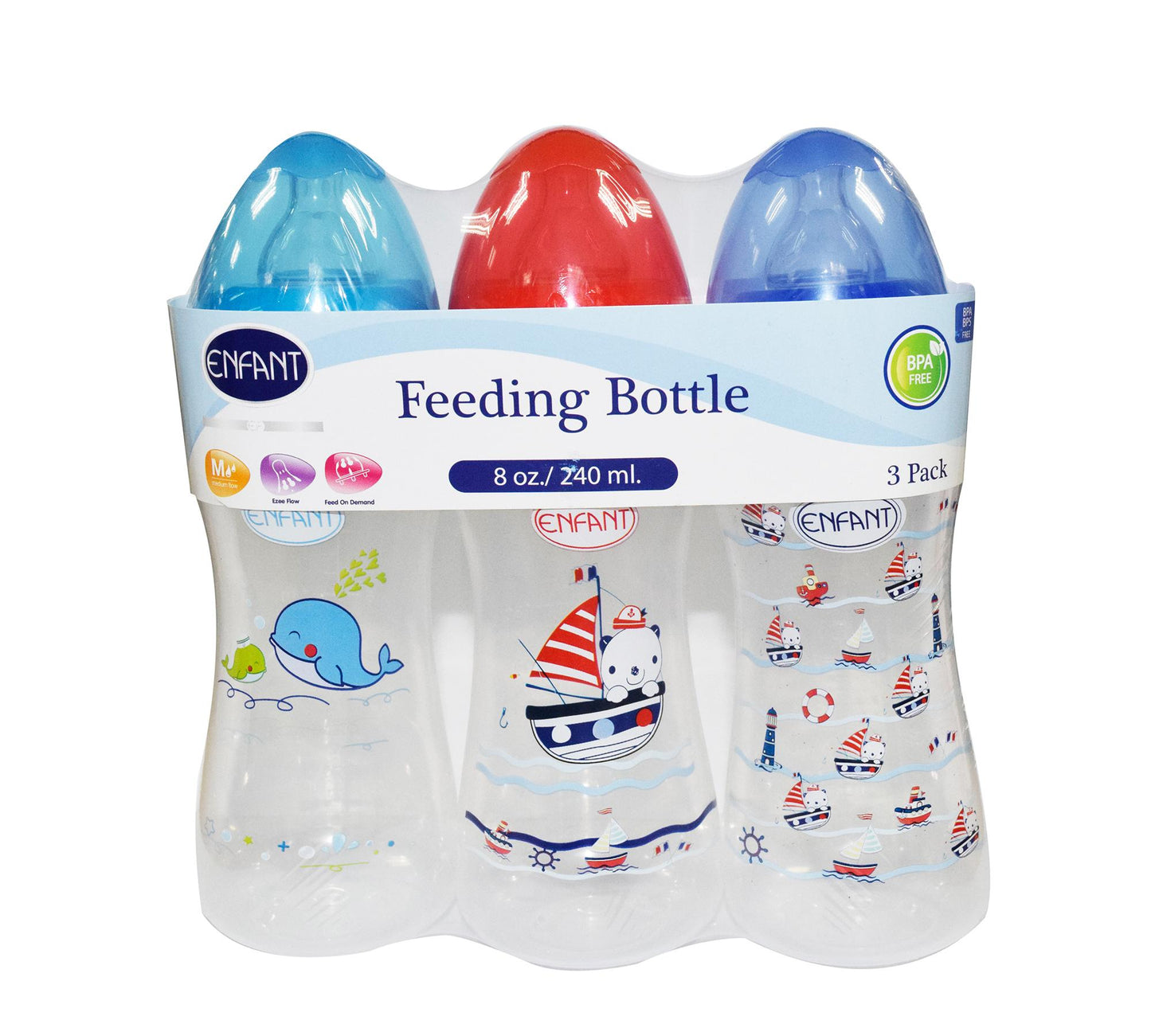 Enfant Feeding Bottle set of 3 8 oz(SX)