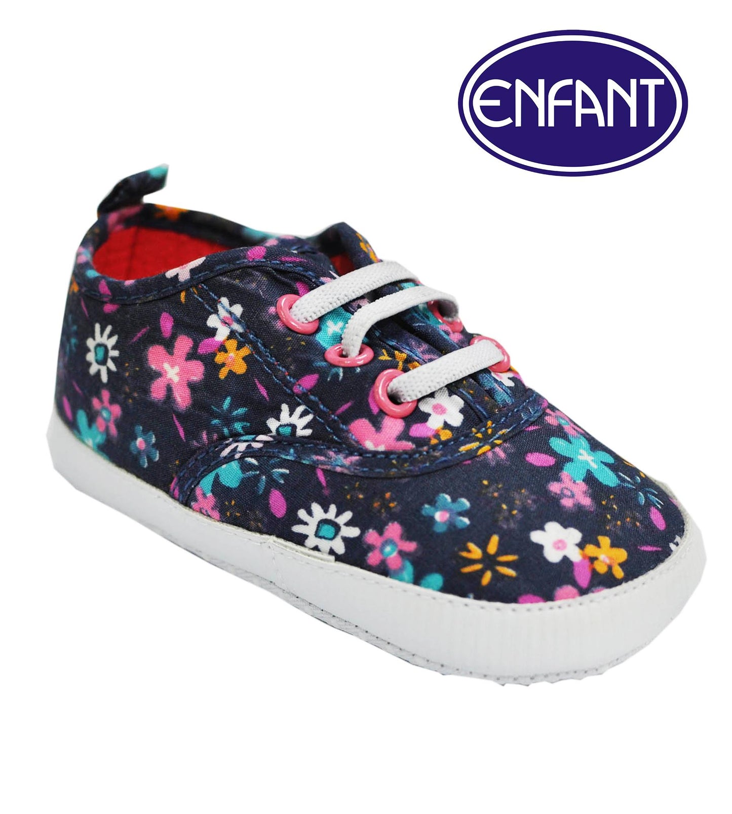 Enfant Baby Girl Shoes(Floral Blue)