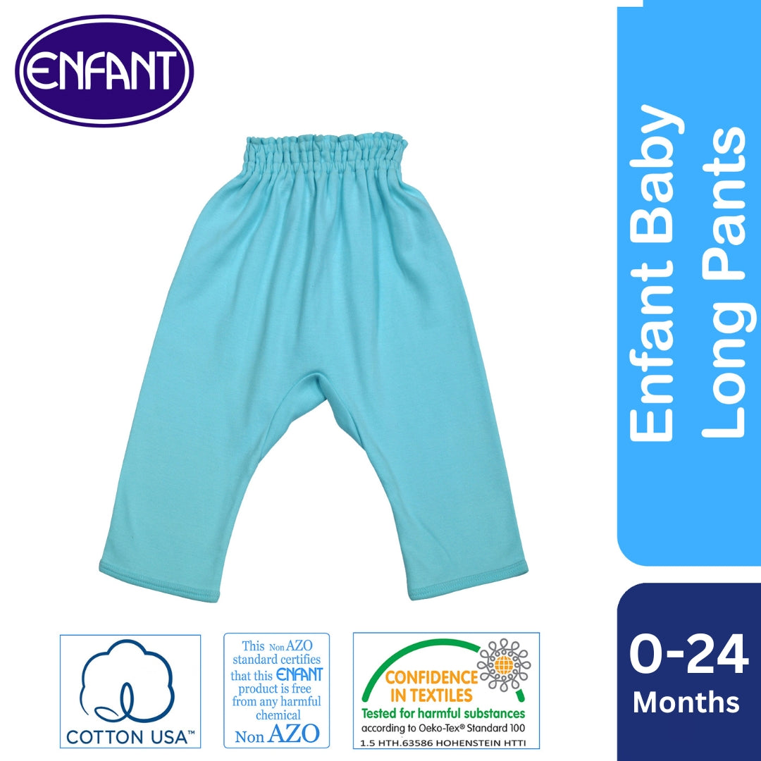 Enfant Baby Newborn Long Pants Pajama (White)