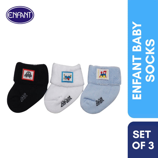 Enfant Newborn Plain Thick Terry Baby Socks UNISEX Different colors available