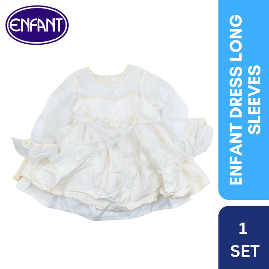 Enfant Dress Long Sleeves Color Cream