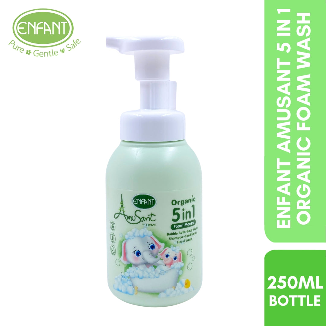 ENFANT AMUSANT 5 IN1 ORGANIC FOAM WASH BTL 250ML