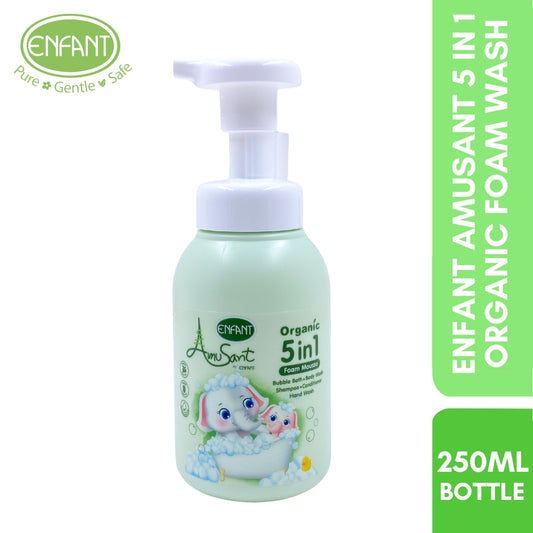 ENFANT AMUSANT 5 IN1 ORGANIC FOAM WASH BTL 250ML