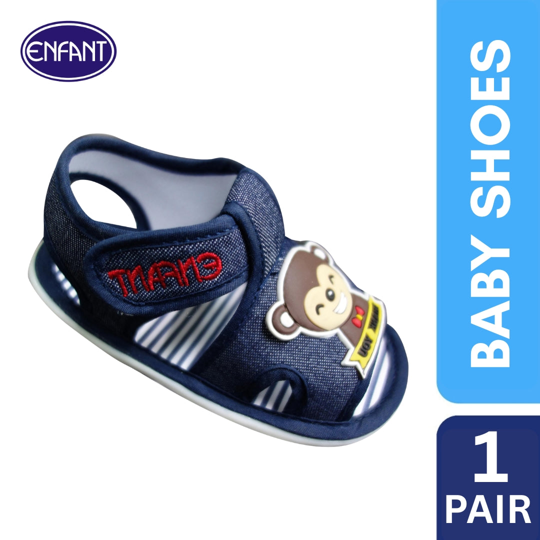 Enfant Baby Walker Shoes Sandals with Sound Monkey Design