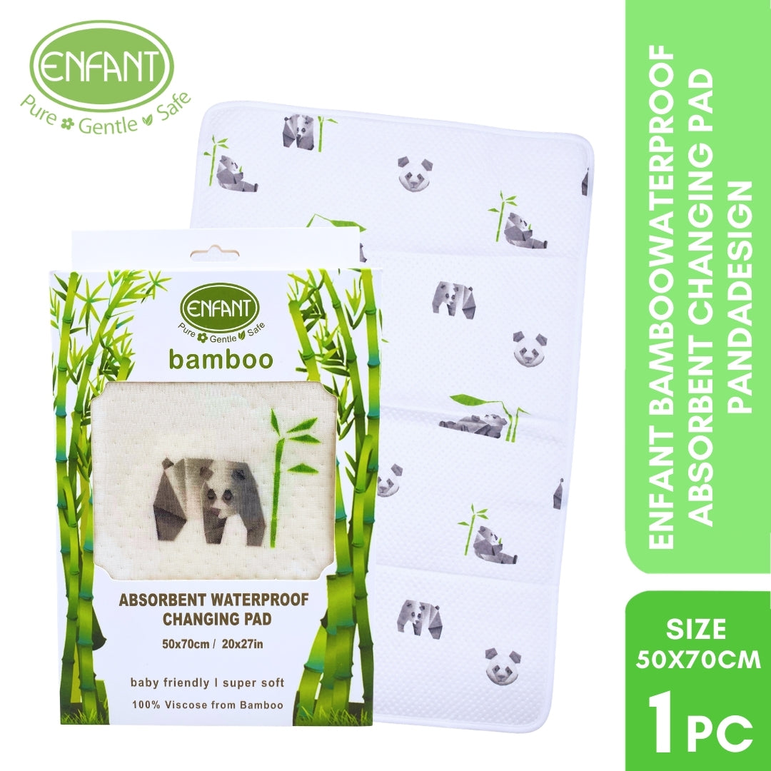 Enfant Bamboo Waterproof Absorbent Bedmat Bed Mat Mattress Protector  Urinal pad Size 70x110 or 50x70