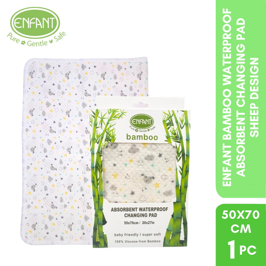 Enfant Bamboo Waterproof Absorbent Bedmat Bed Mat Mattress Protector  Urinal pad Size 70x110 or 50x70