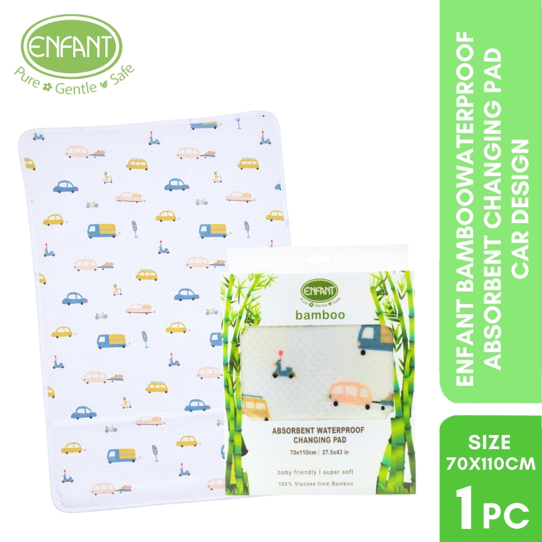 Enfant Bamboo Waterproof Absorbent Bedmat Bed Mat Mattress Protector  Urinal pad Size 70x110 or 50x70