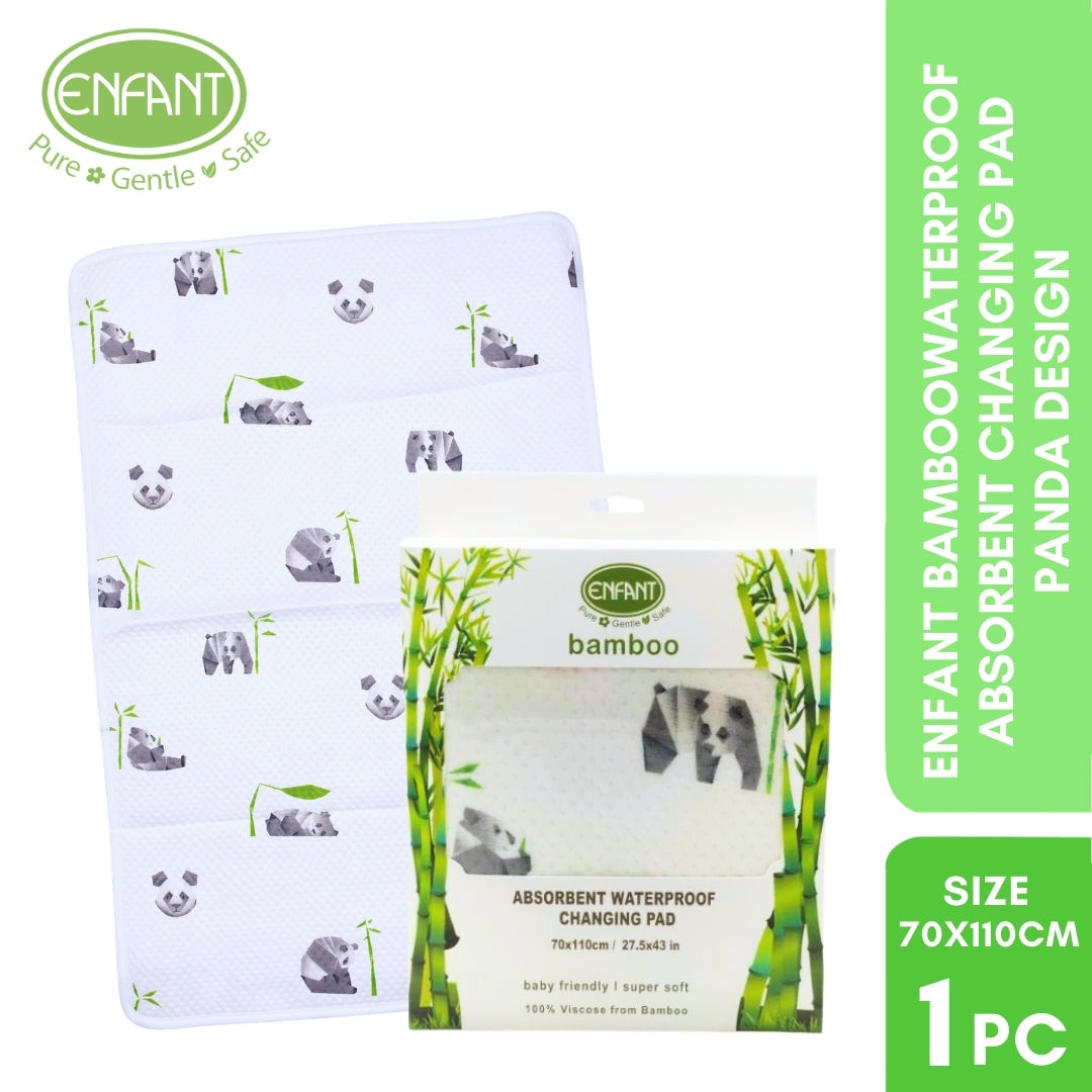 Enfant Bamboo Waterproof Absorbent Bedmat Bed Mat Mattress Protector  Urinal pad Size 70x110 or 50x70