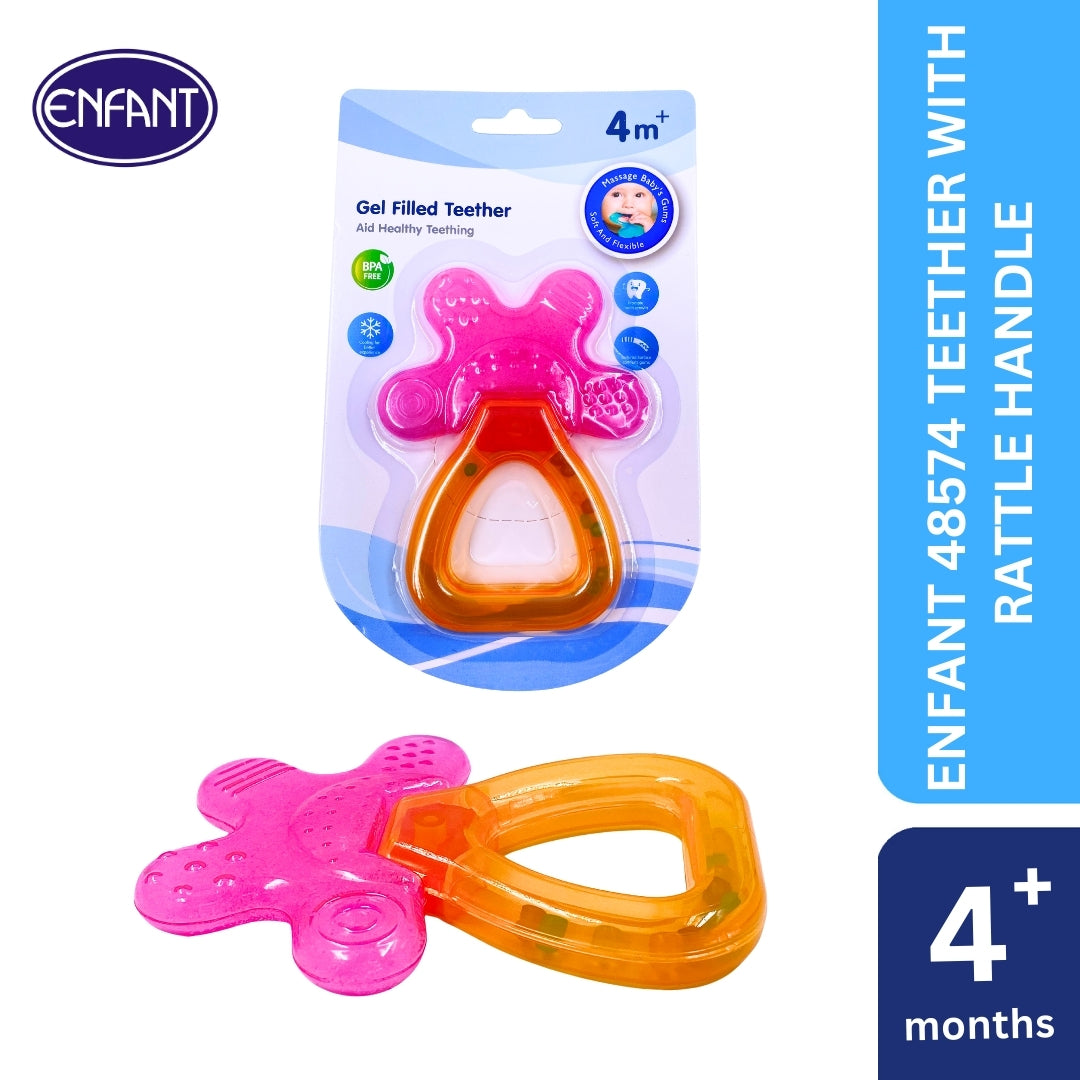 ENFANT RATTLE WATER FILLED TEETHER FOR TEETHING RELIEF