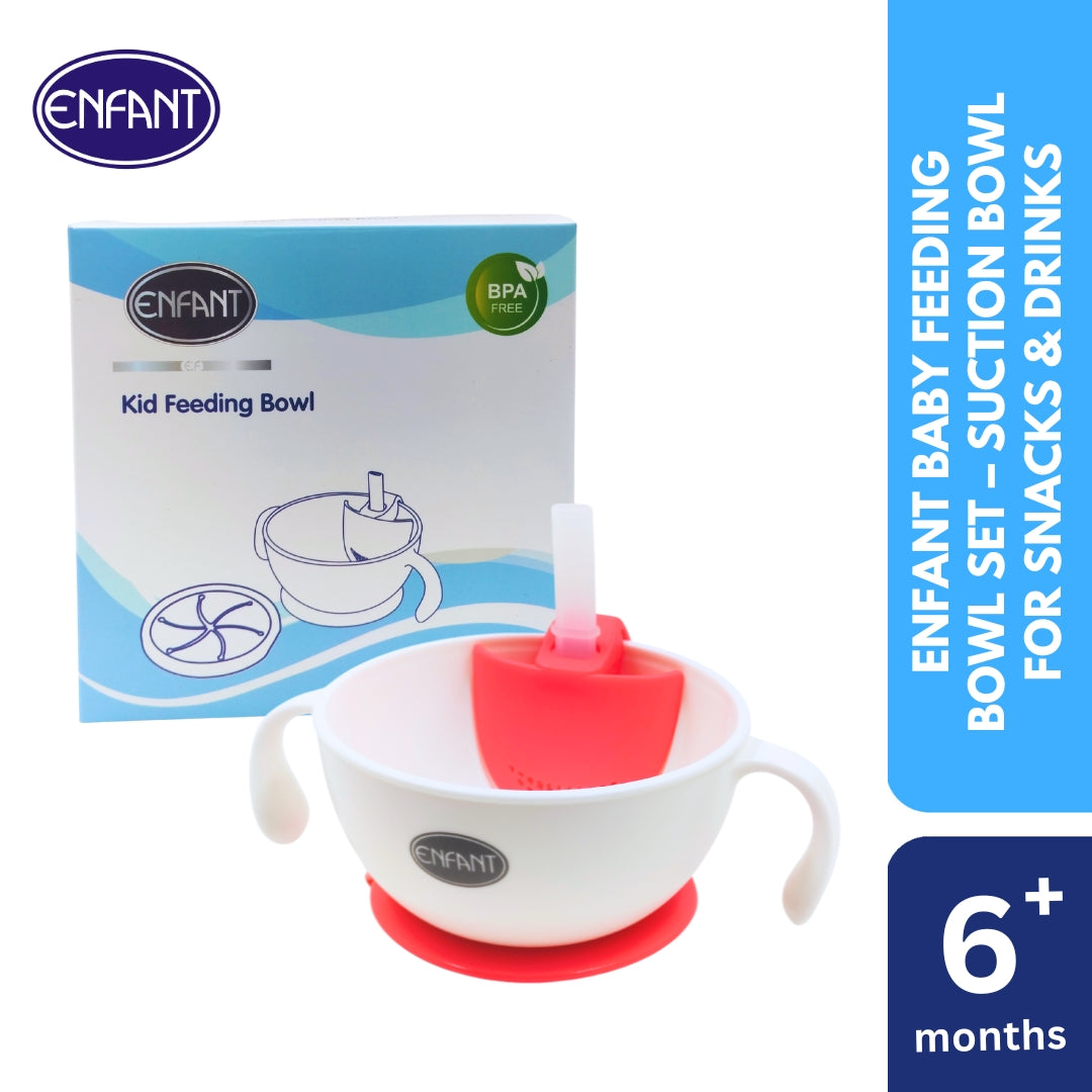 Enfant Baby Feeding Bowl Set – Suction Bowl for Snacks & Drinks