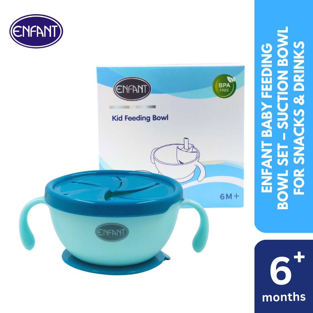 Enfant Baby Feeding Bowl Set – Suction Bowl for Snacks & Drinks