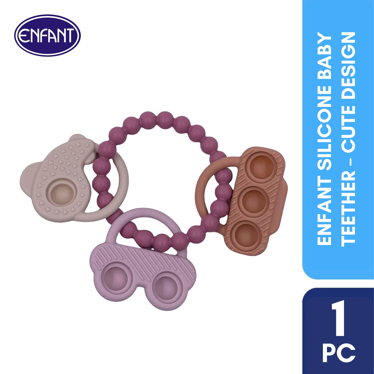 ENFANT Silicone Baby Teether – Cute Design