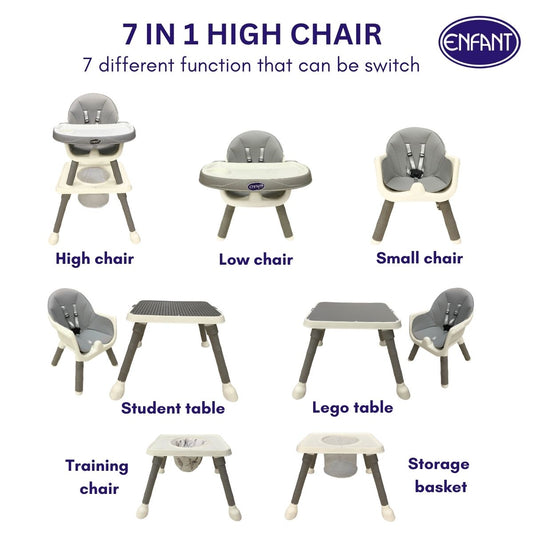 ENFANT hc-32 _ 7 in 1 HIGH CHAIR