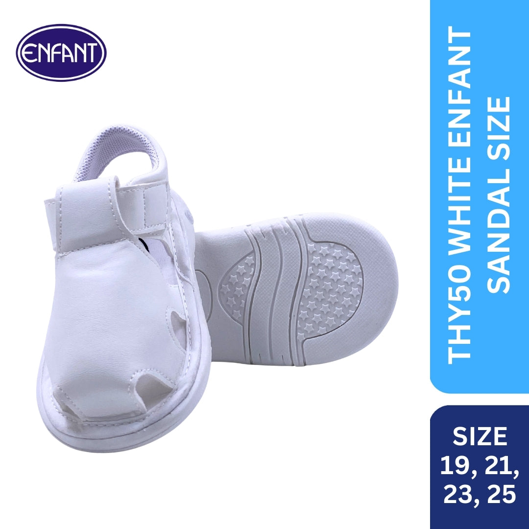 ENFANT BABY WHITE WALKING SANDALS FOR GIRLS AND BOYS