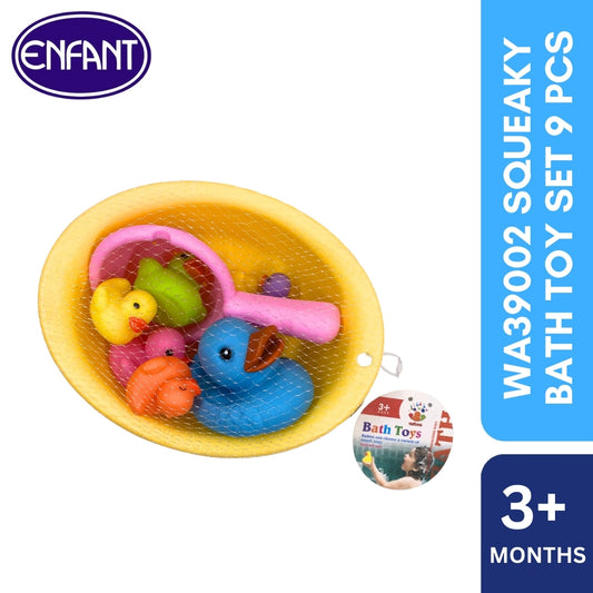 enfant squeaky duck bath toy 9pcs