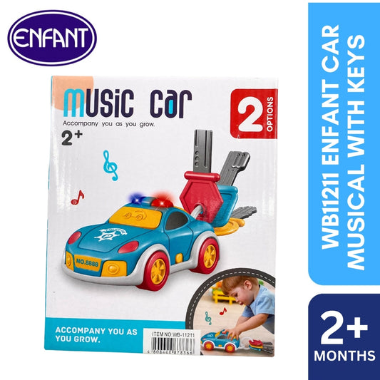 enfant car musical with keys