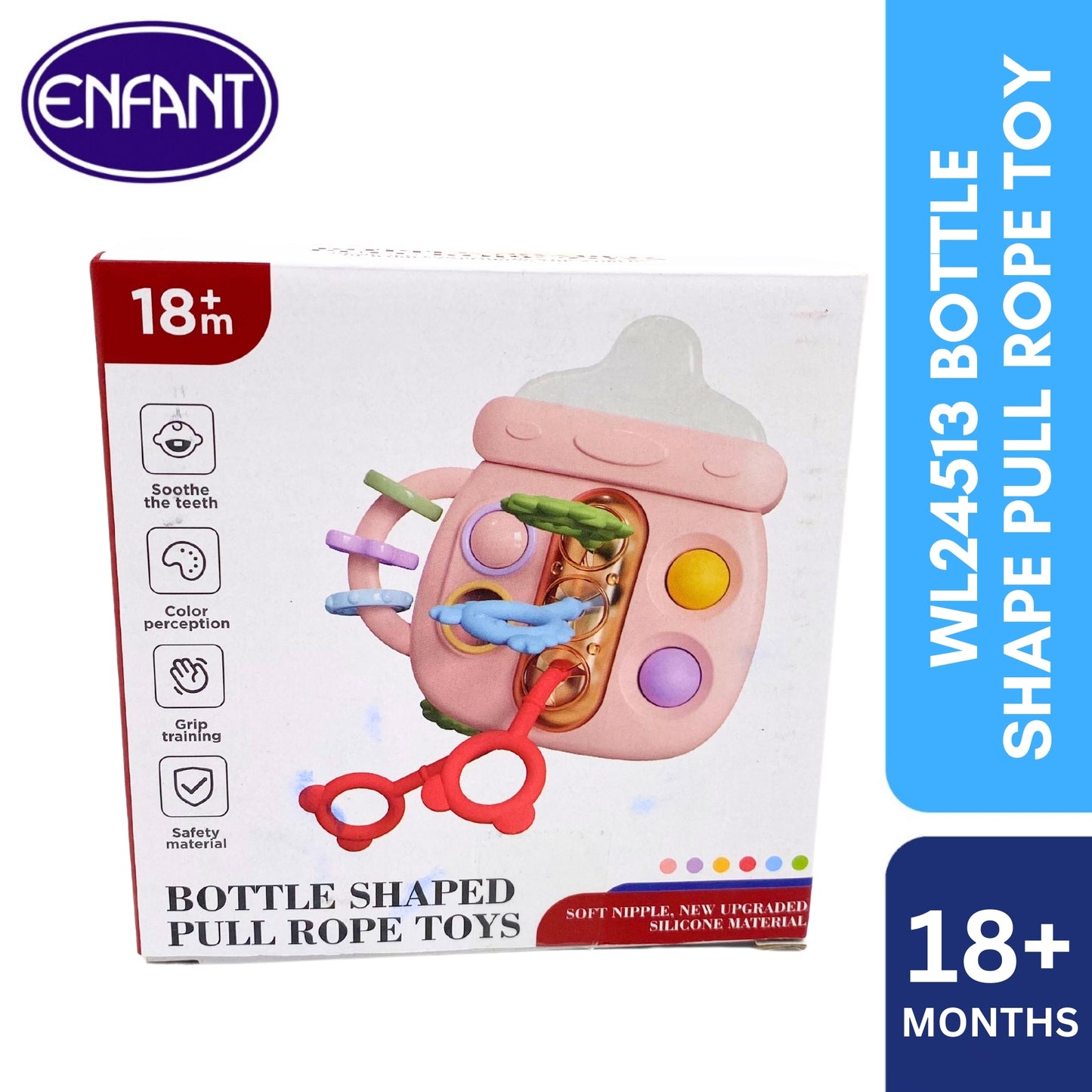 ENFANT BABY BOTTLE SHAPE PULL ROPE TOY_IDEAL FOR GIFT