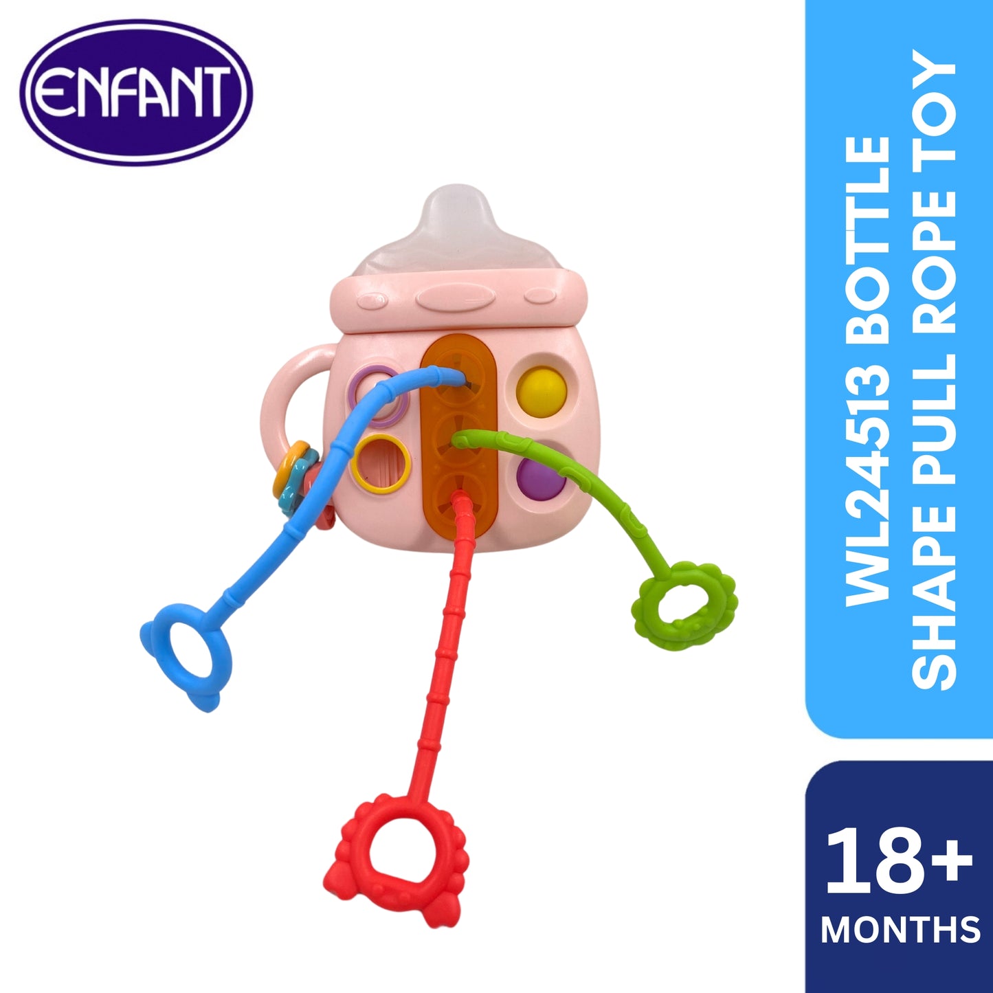 ENFANT BABY BOTTLE SHAPE PULL ROPE TOY_IDEAL FOR GIFT