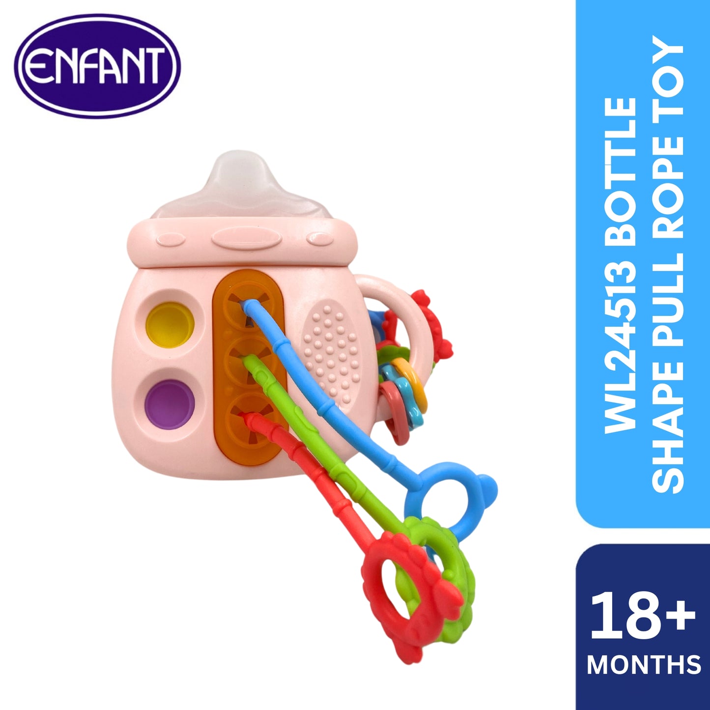 ENFANT BABY BOTTLE SHAPE PULL ROPE TOY_IDEAL FOR GIFT