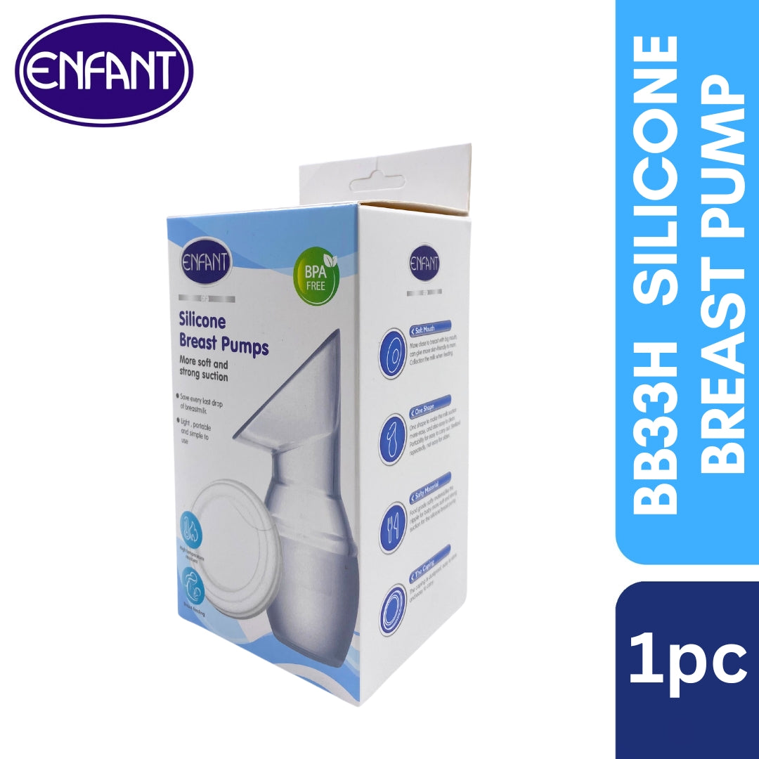 Enfant Baby Silicone Manual Breast Pump - Perfect for Breastfeeding Moms