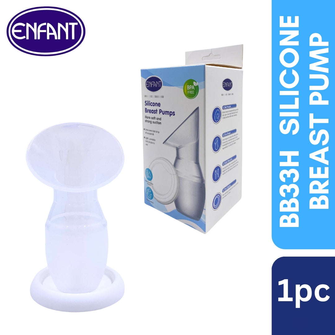 Enfant Baby Silicone Manual Breast Pump - Perfect for Breastfeeding Moms