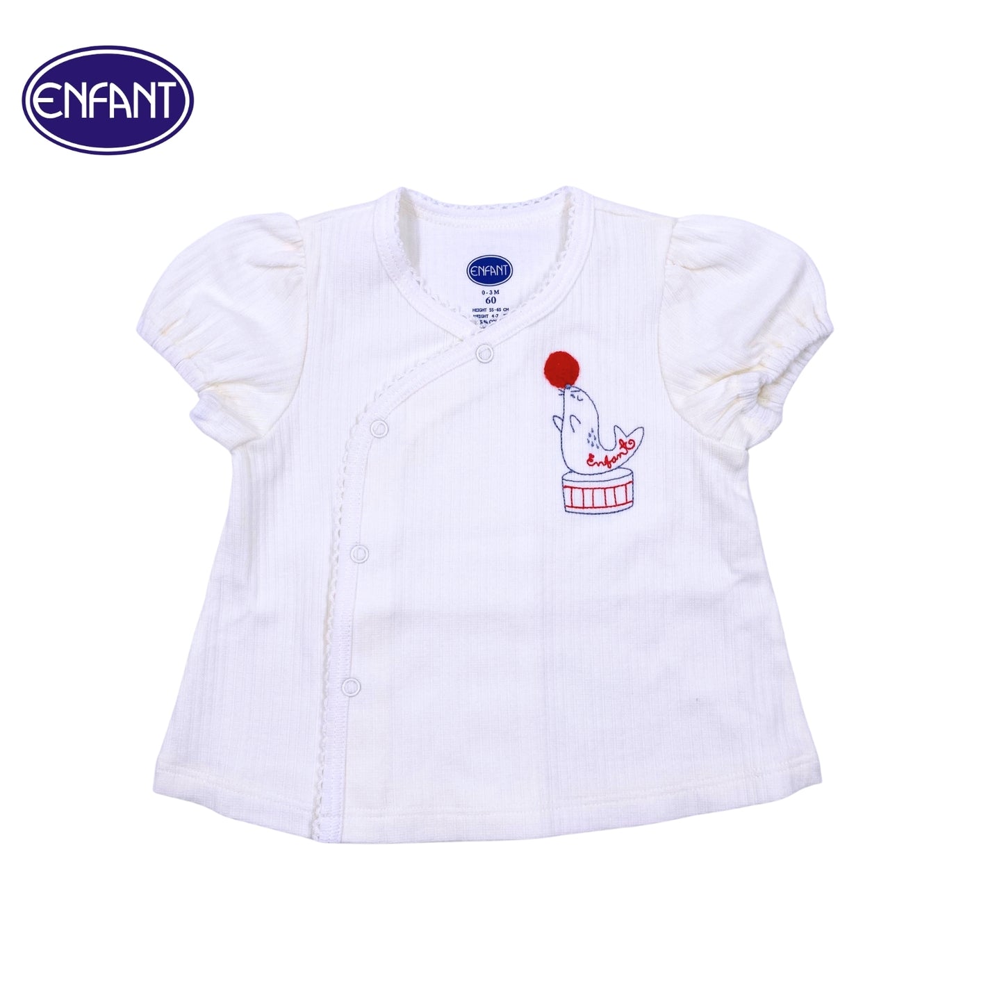 Enfant Little Sealy Love Short Sleeve snap Shirt  & Shorts Set