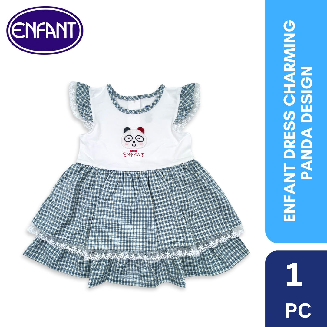 Enfant dress charming panda design 2025