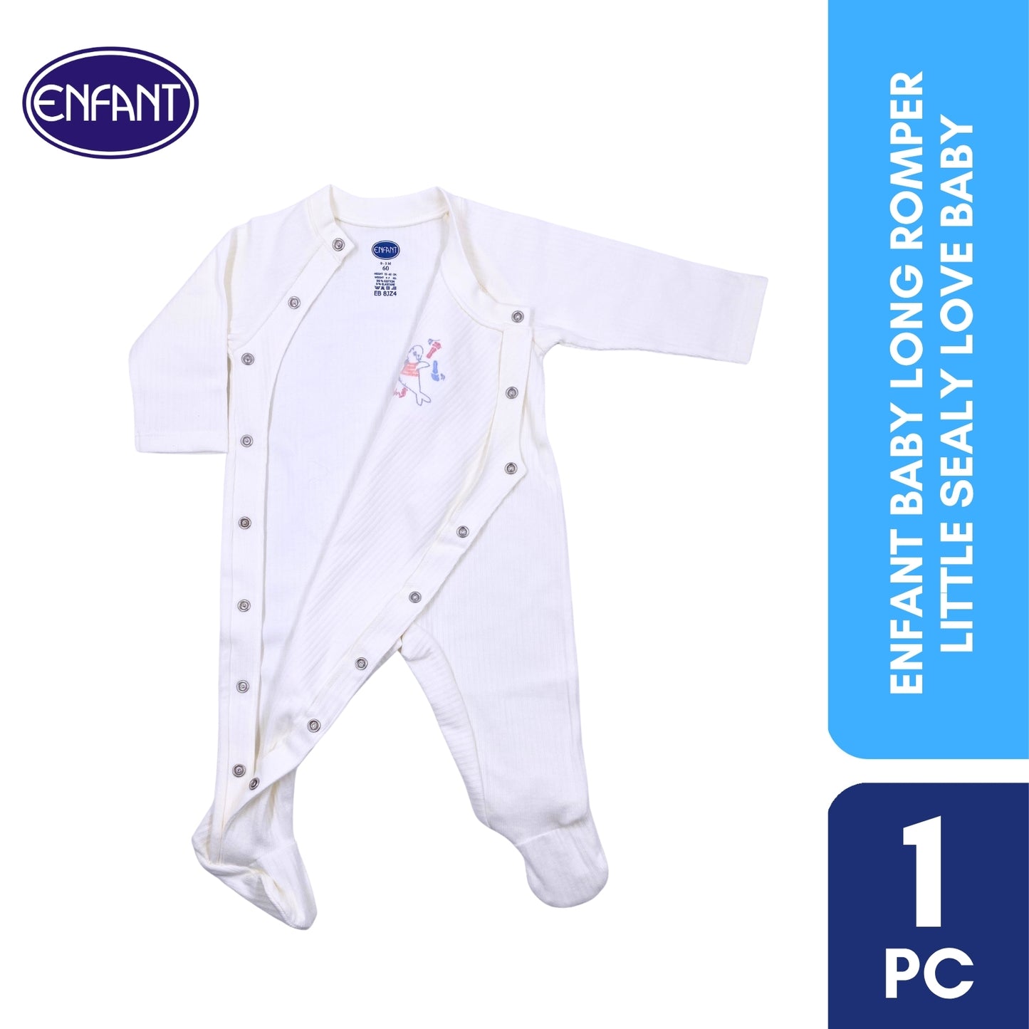 Enfant Baby Long Romper Little Sealy Love Baby