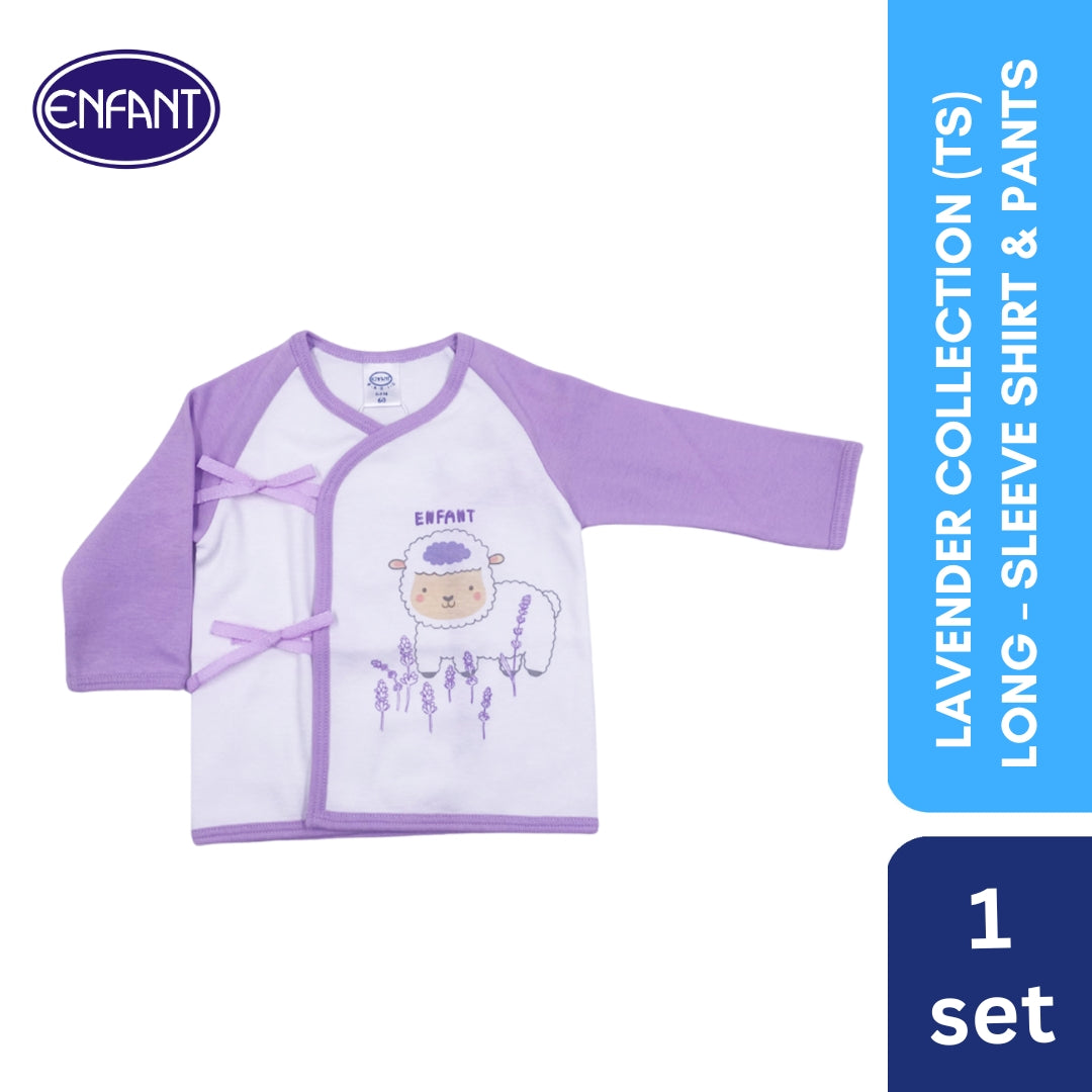 Lavender Collection (TS) long-Sleeve Shirt & Pants with Sheep Design