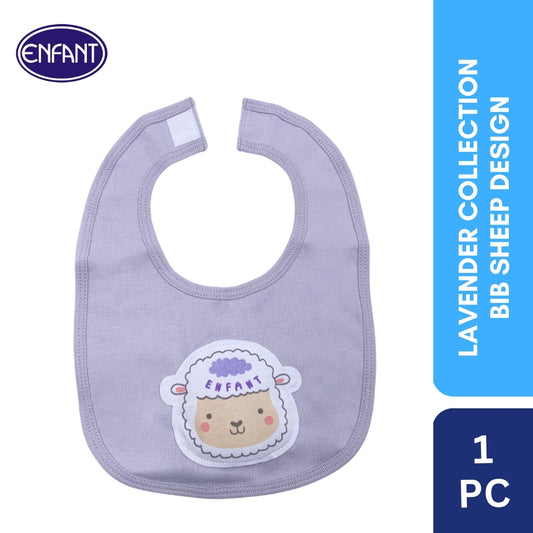 Lavender Collection Bib with Sheep Design