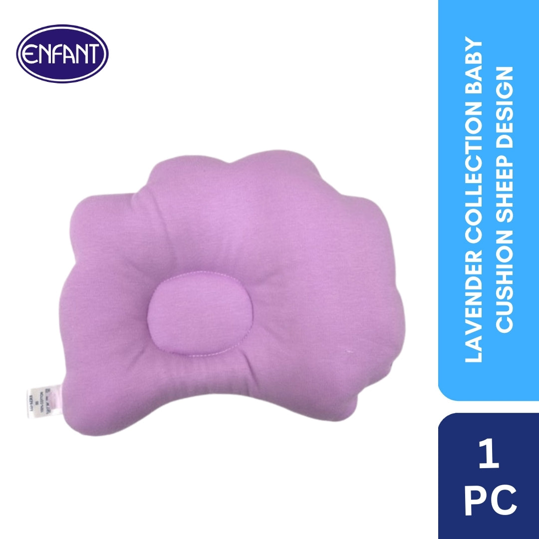 Lavender Collection Baby Cushion with Sheep Design