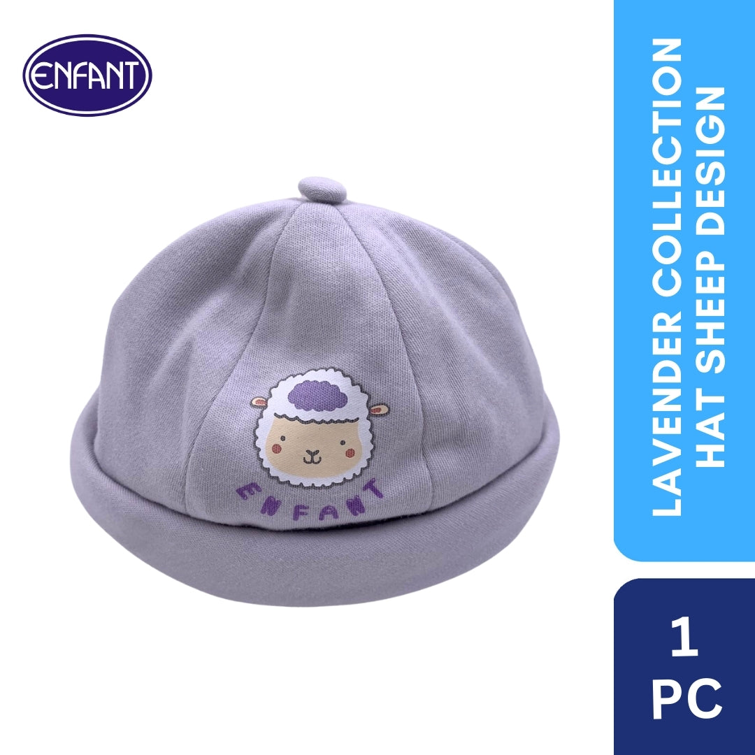 Lavender Collection Hat with Sheep Design