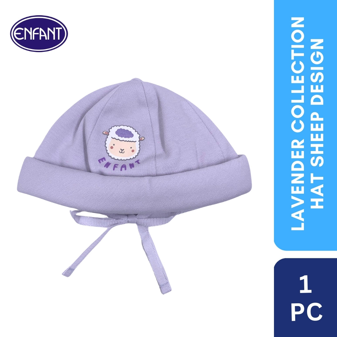 Lavender Collection Hat with Sheep Design