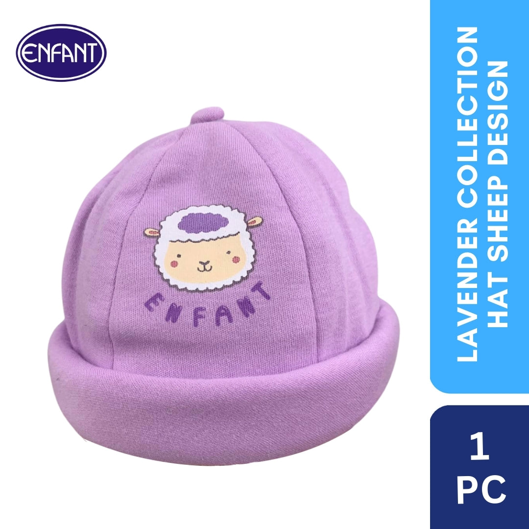 Lavender Collection Hat with Sheep Design