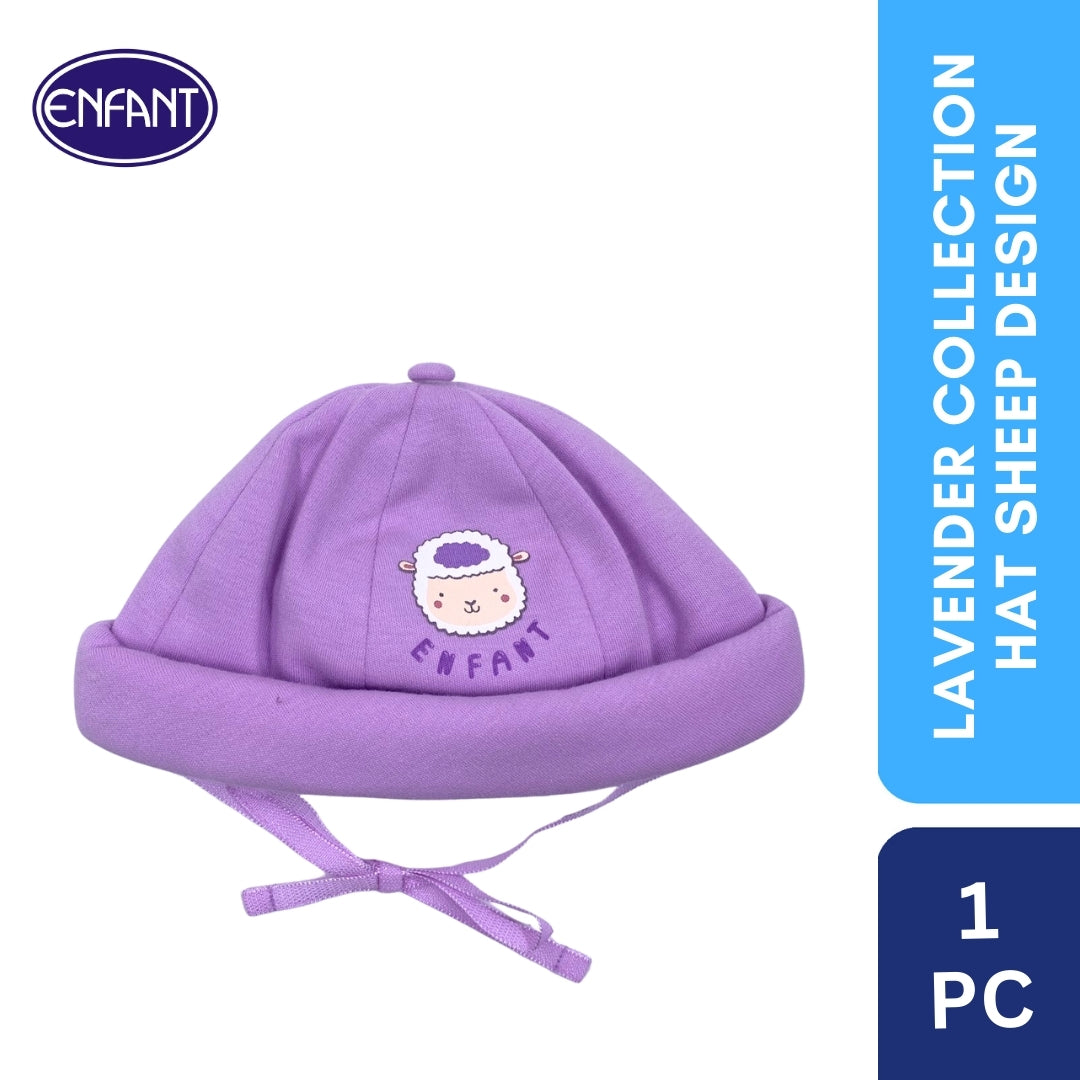 Lavender Collection Hat with Sheep Design