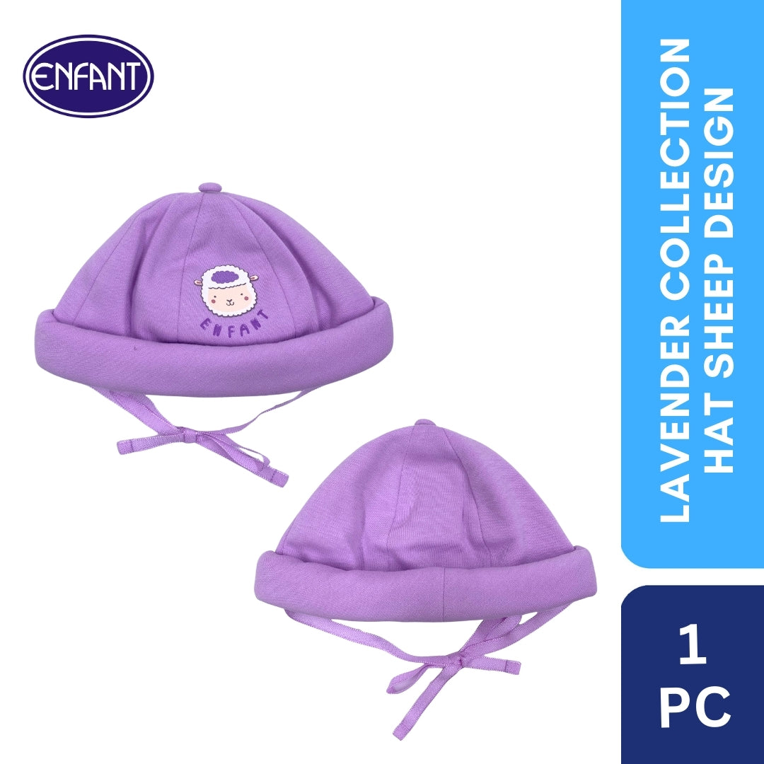 Lavender Collection Hat with Sheep Design