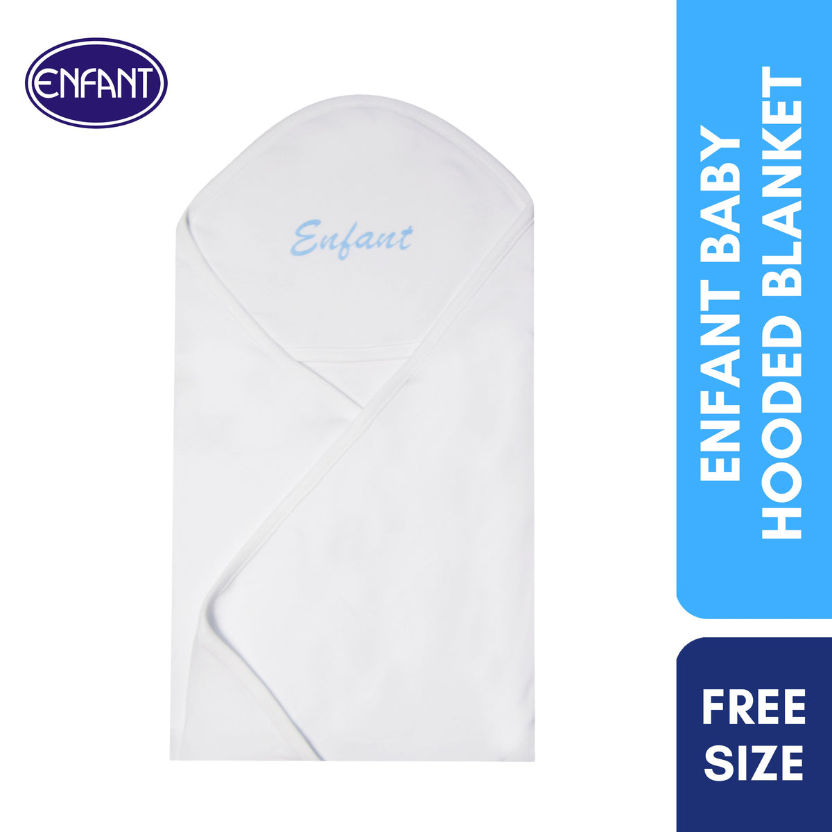 Enfant 100% Cotton Baby Newborn Receiving Blanket  with Hood