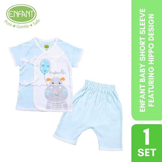 ENFANT BABY SHORT SLEEVE FEATURING HIPPO DESIGN