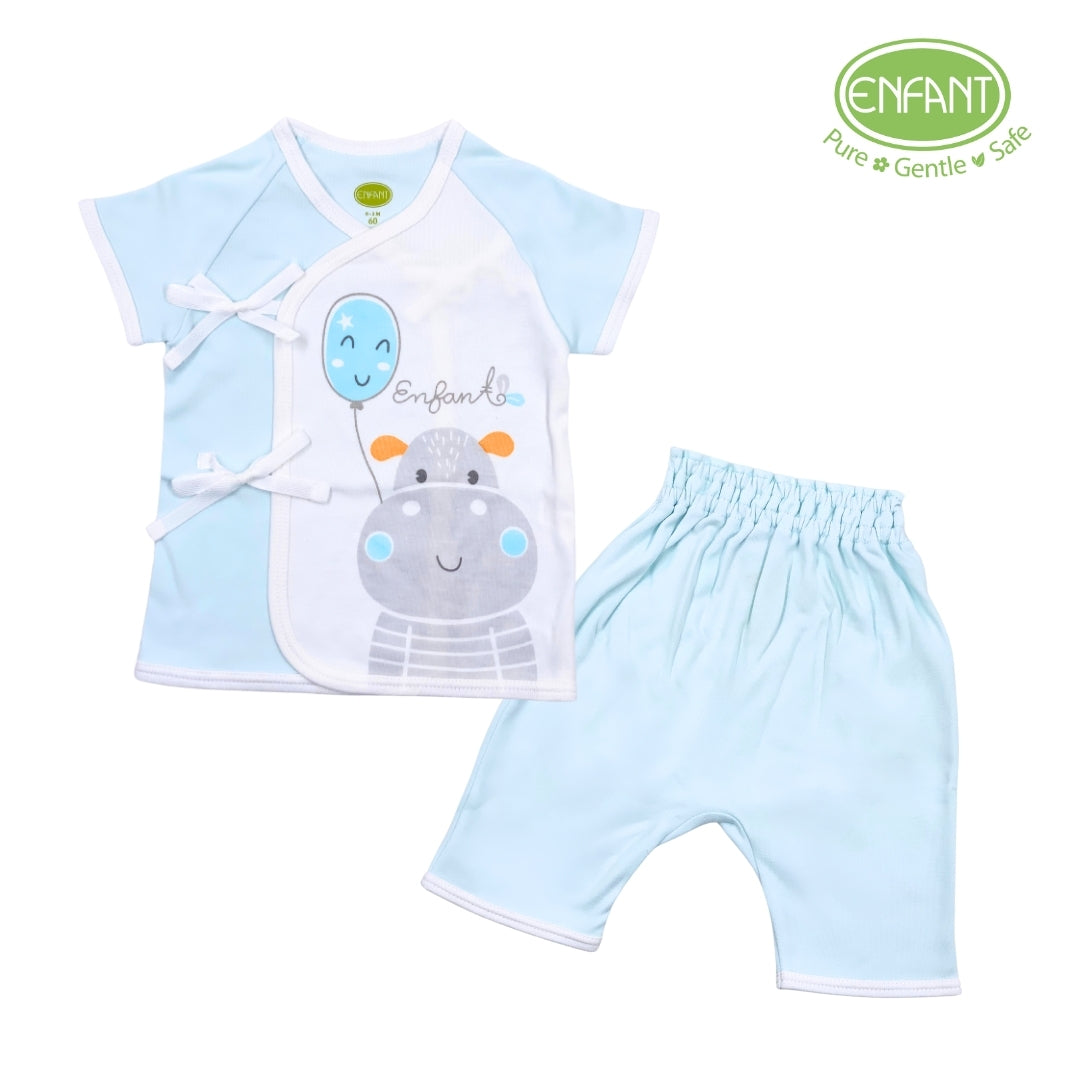 ENFANT BABY SHORT SLEEVE FEATURING HIPPO DESIGN