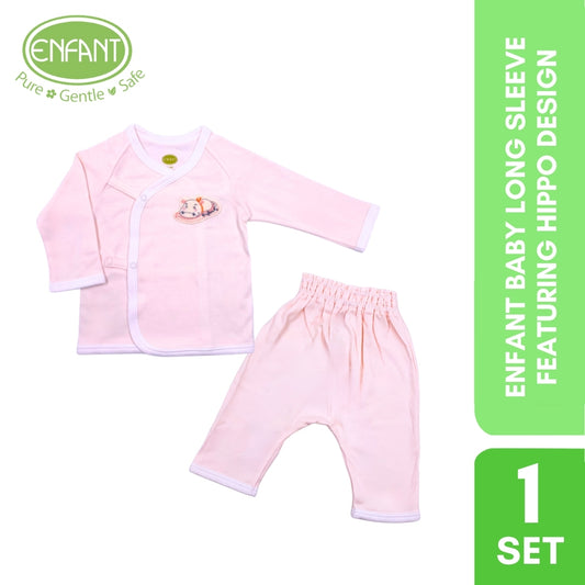ENFANT BABY LONG SLEEVE FEATURING HIPPO DESIGN
