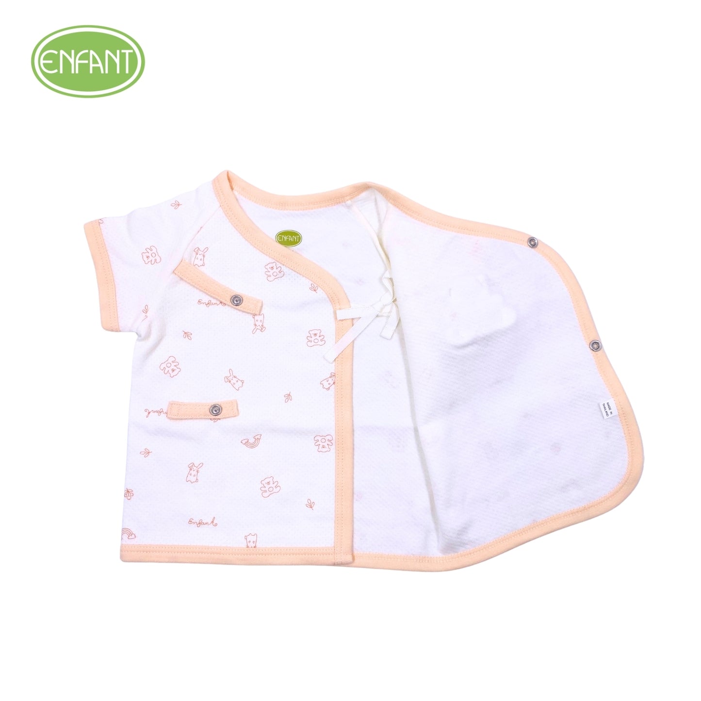 Enfant Tiny Teddy & Little Bunny Short Sleeve Shirt & Shorts Set