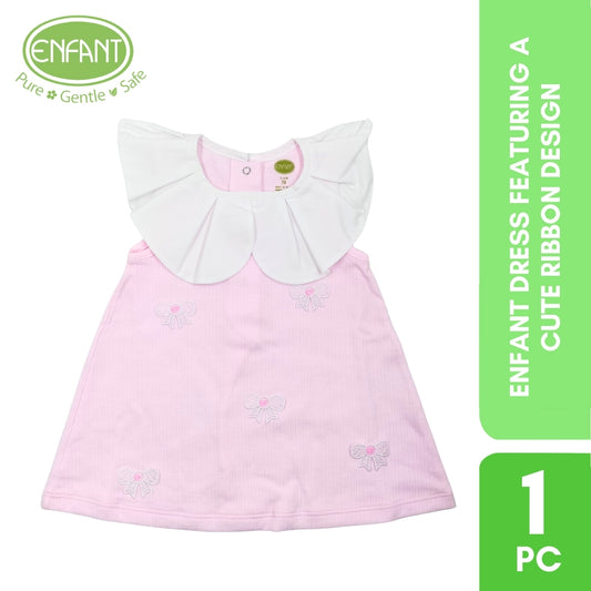 Enfant dress featuring a cute ribbon design