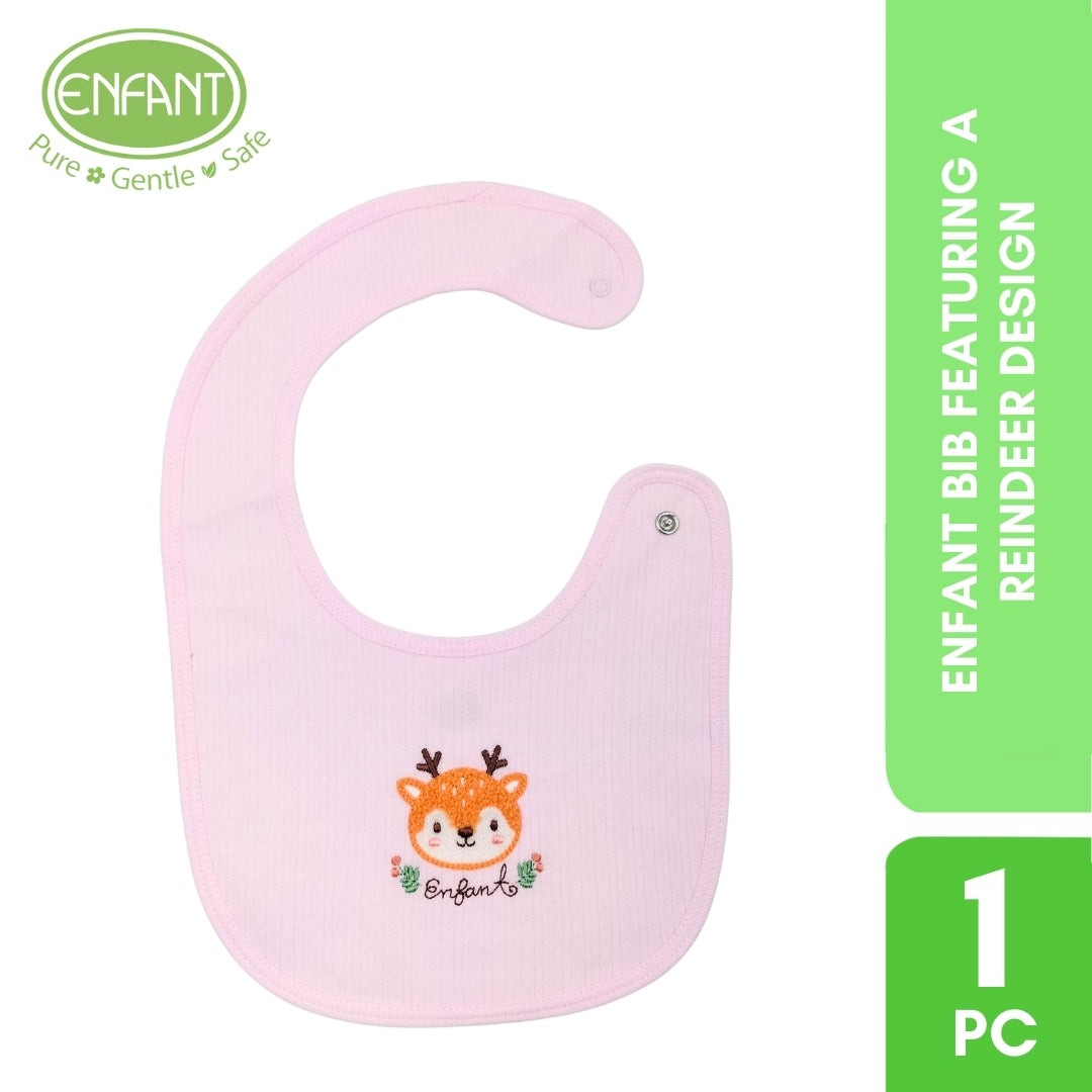 Enfant bib featuring a reindeer design