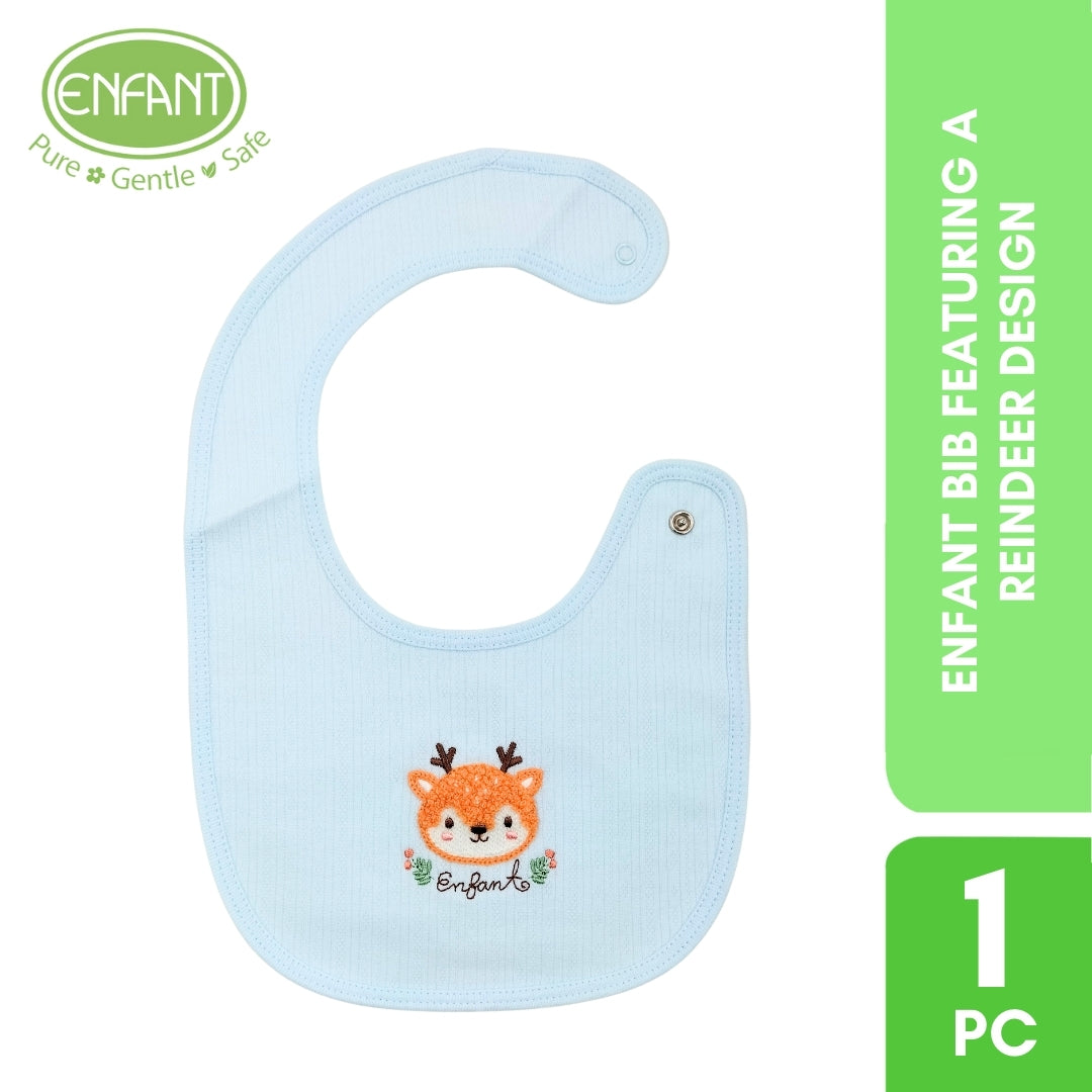 Enfant bib featuring a reindeer design
