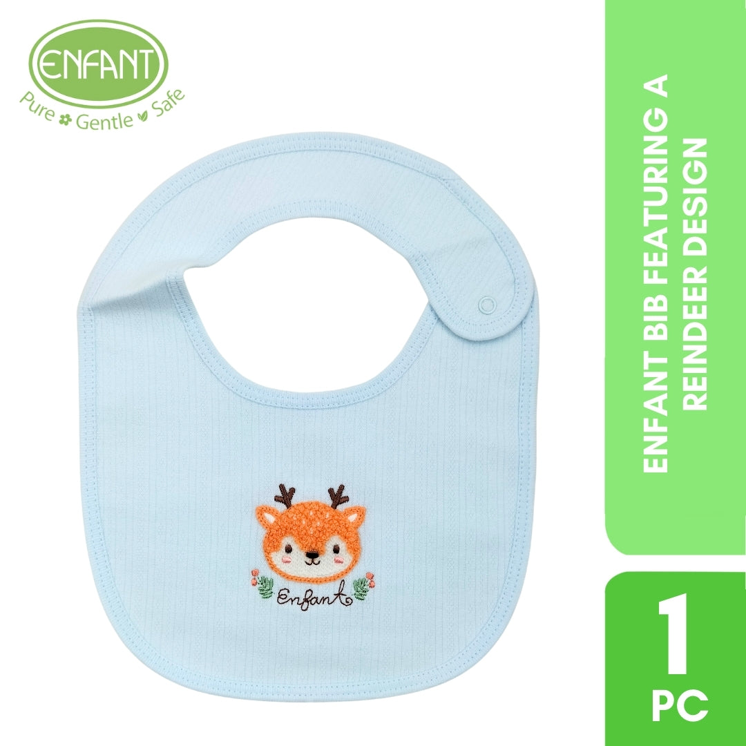Enfant bib featuring a reindeer design