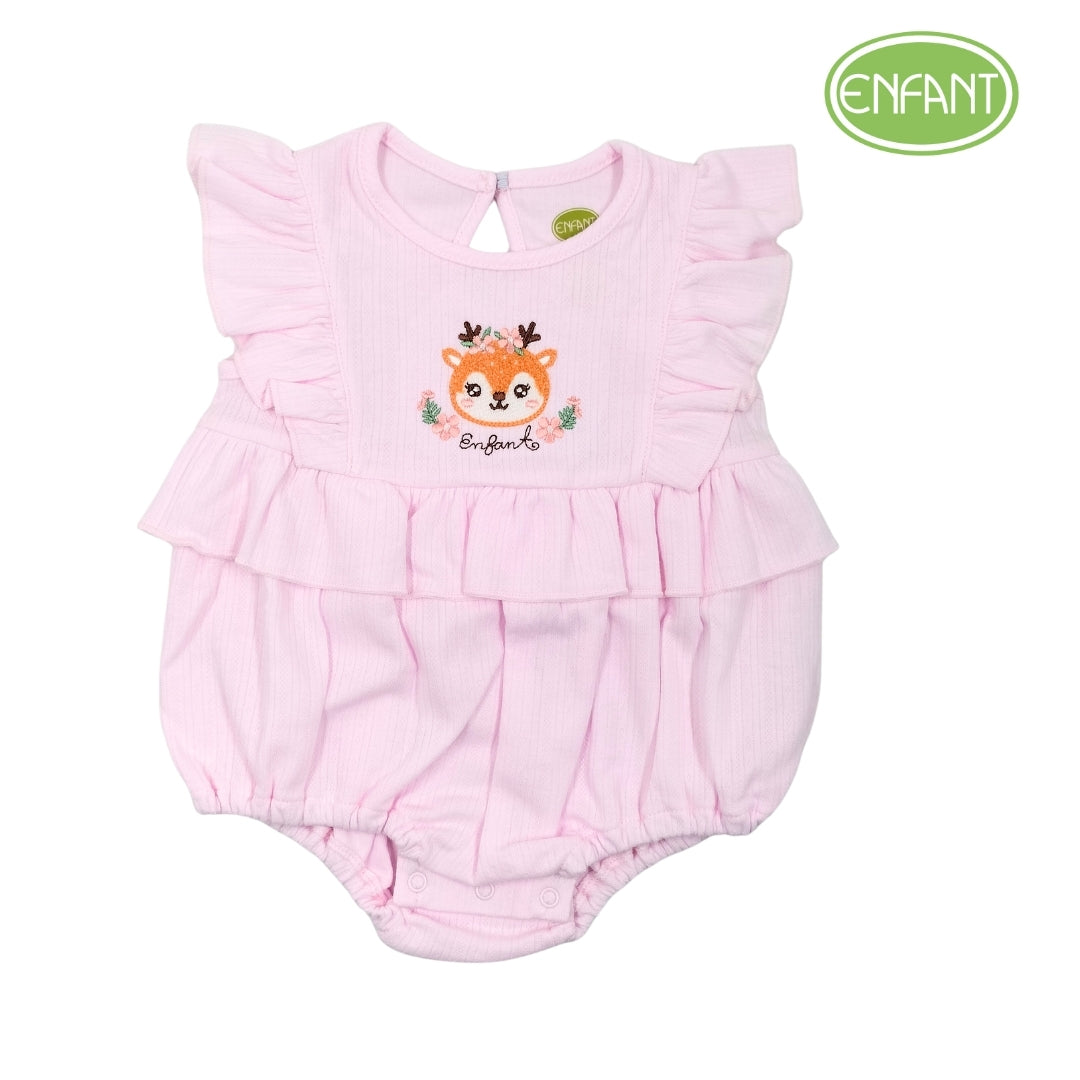 Enfant romper for girl with a reindeer design