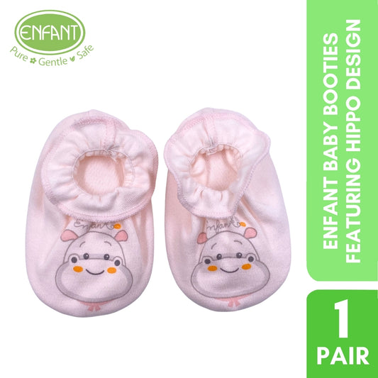 ENFANT BABY BOOTIES FEATURING HIPPO DESIGN
